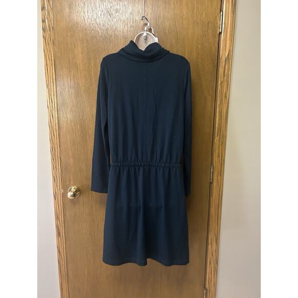 New Lou & Grey x LOFT size M Dress Sweatshirt Cowl Neck Cozy DARK GREEN NWT G25 - Picture 5 of 10